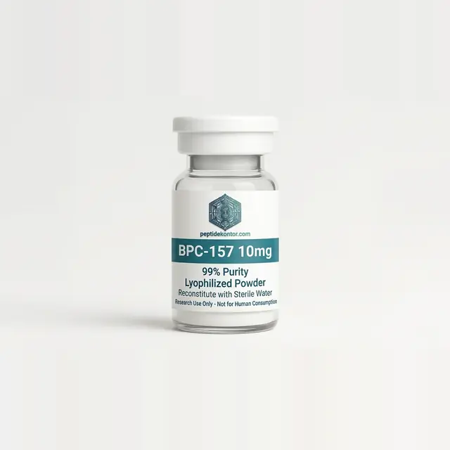 BPC-157 10 mg research vial, ≥ 99.4% HPLC purity