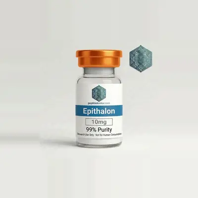 Epithalon 10 mg research vial, ≥ 99.5% HPLC purity
