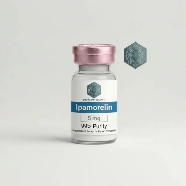 Ipamorelin 5 mg research vial, ≥ 99.2% HPLC purity